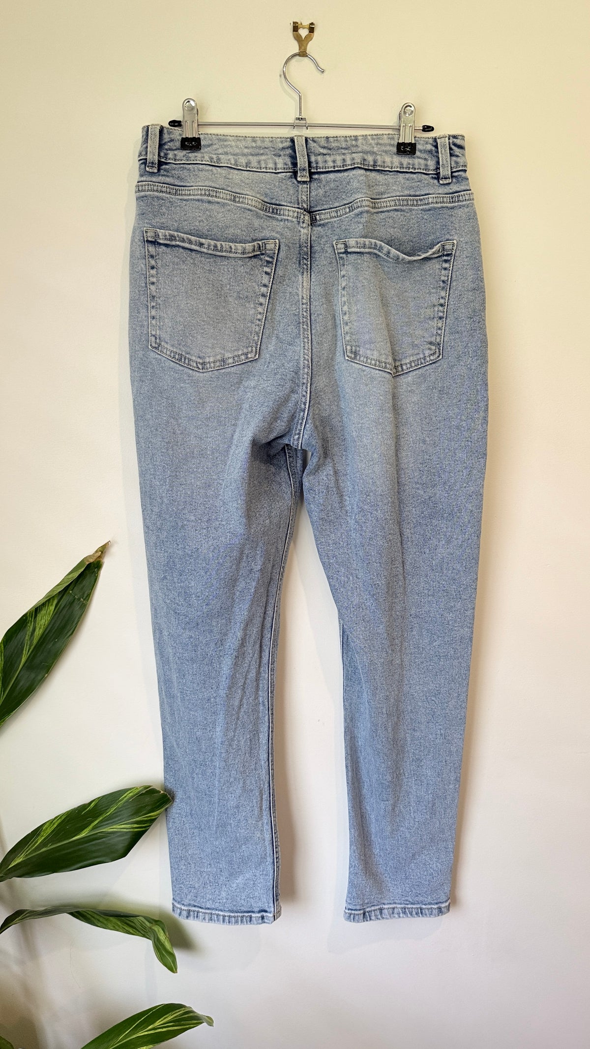 Anko Mum High Rise Light Wash Jeans Size 12