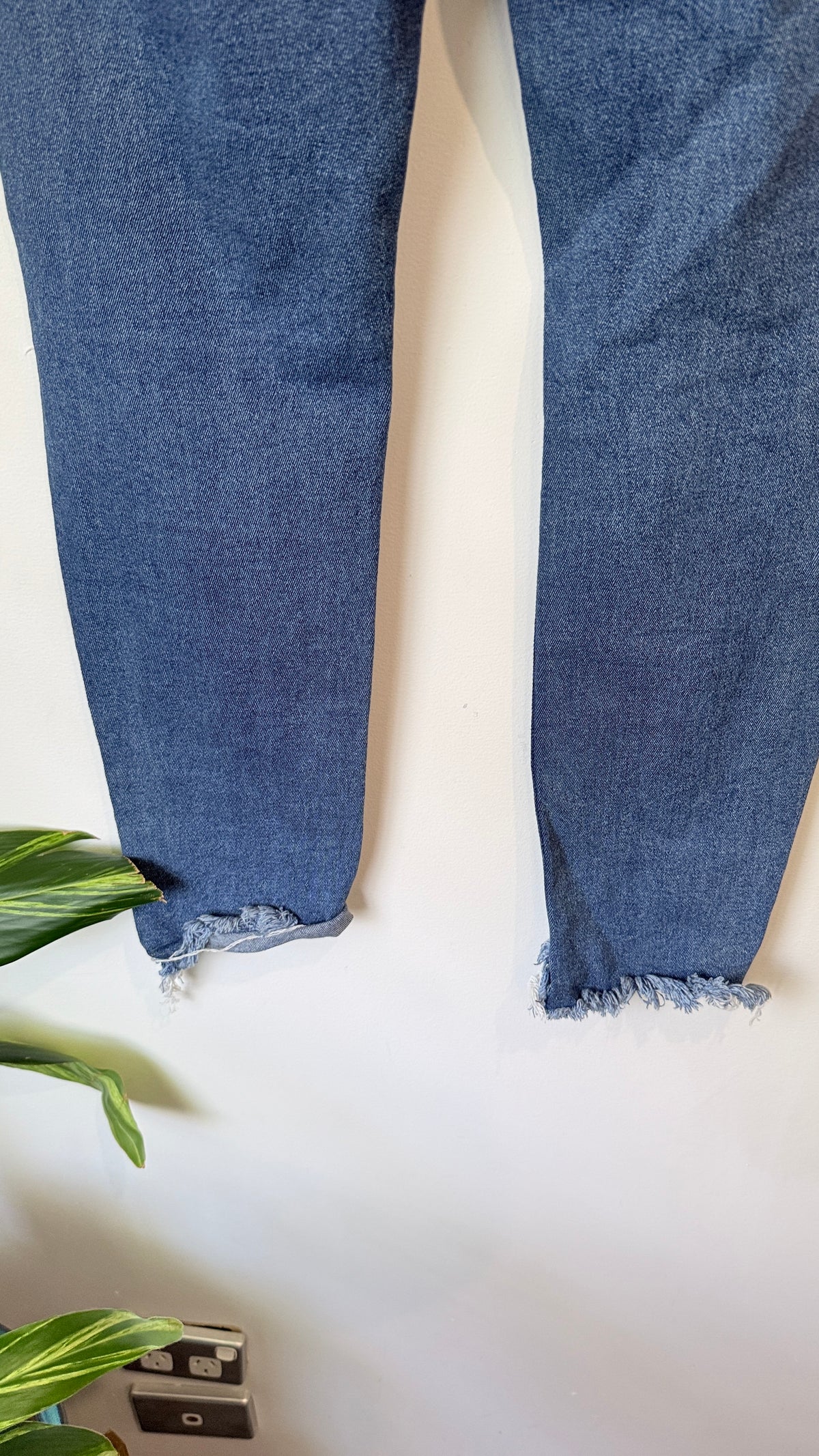 Junk Food Distressed Raw Hem Jeans Size L