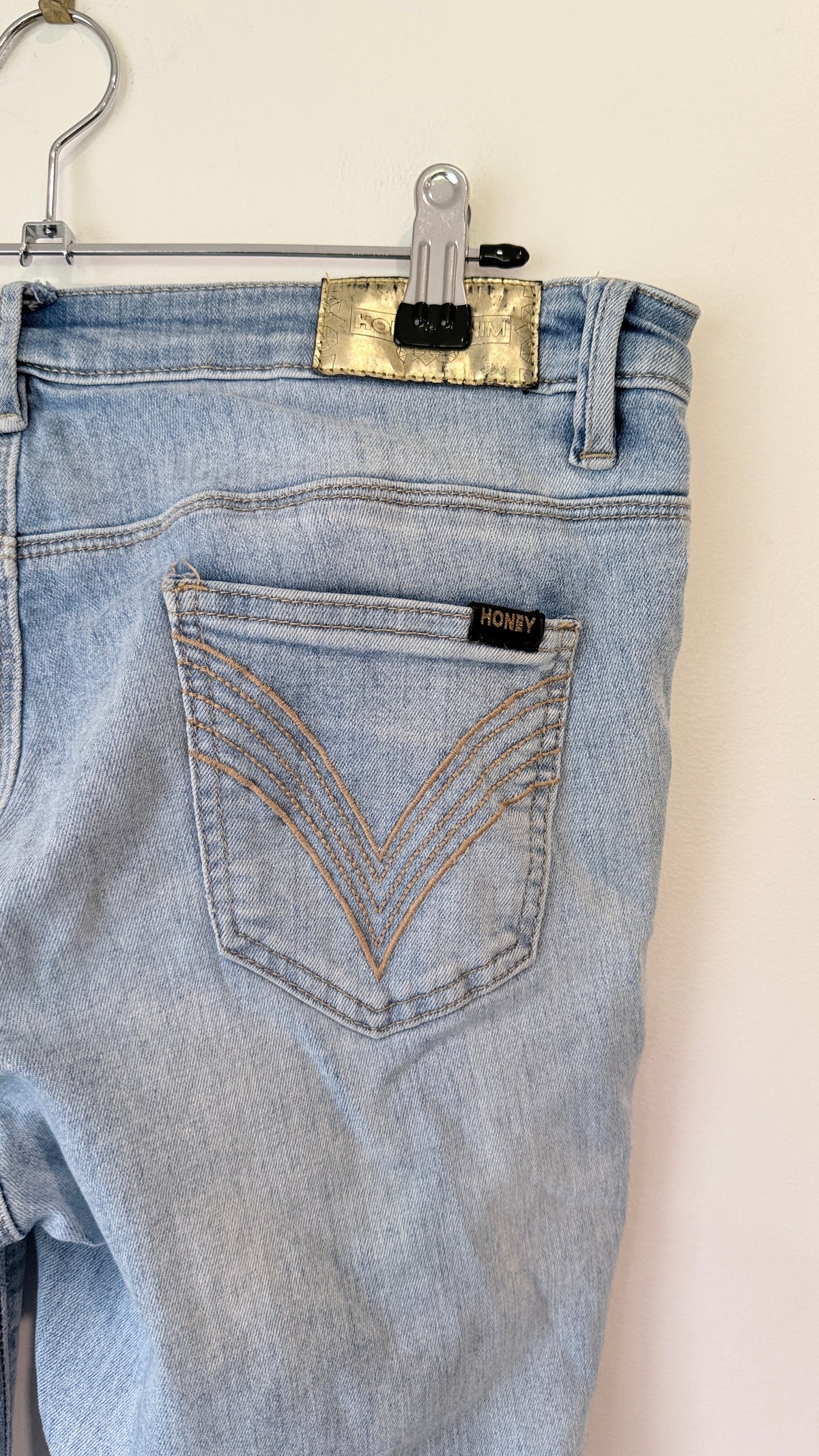 HoneyDenim Light Wash Skinny Jeans Size 10