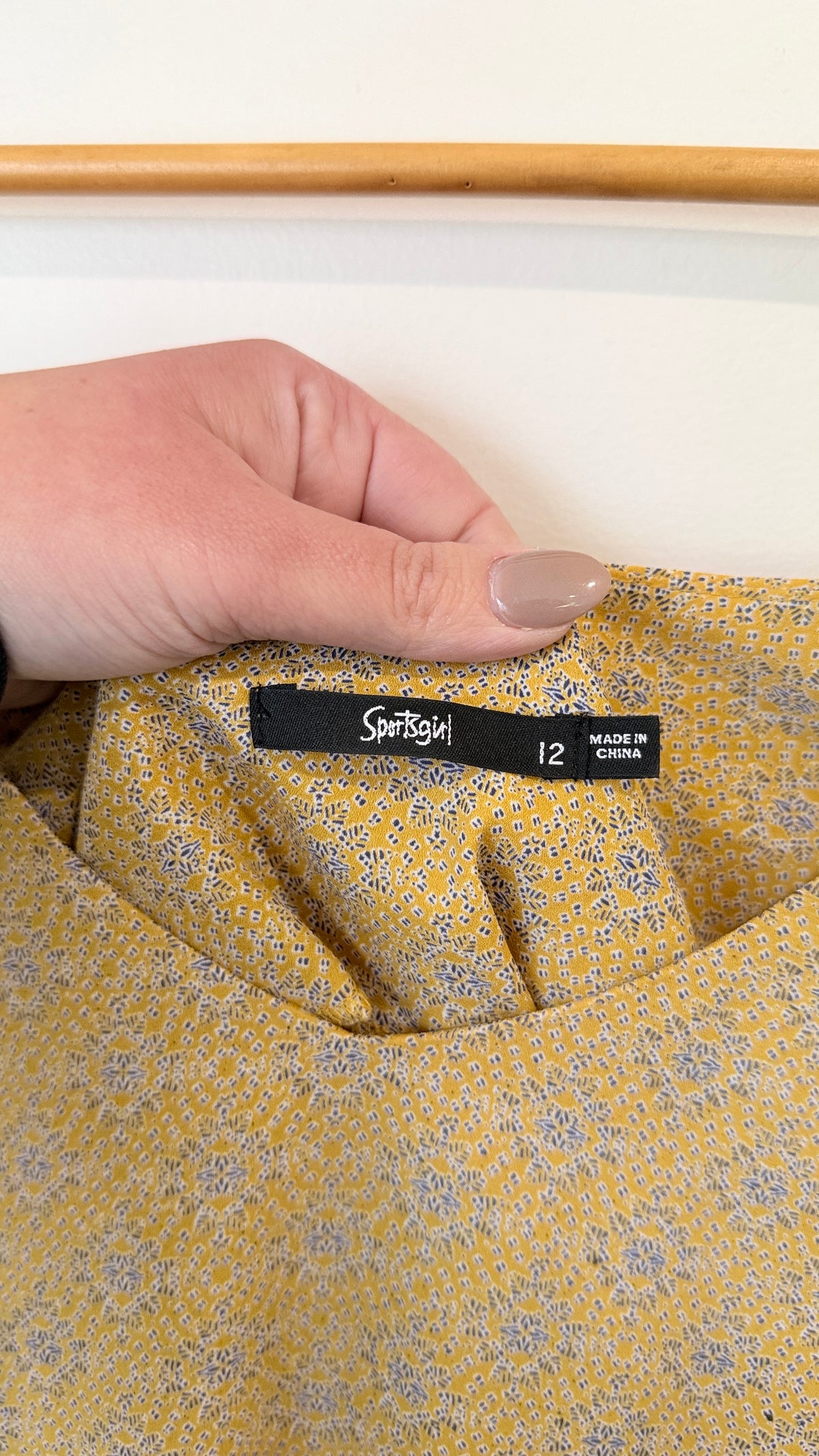 Sportsgirl Yellow Ditsy Floral Print Cami Size 12