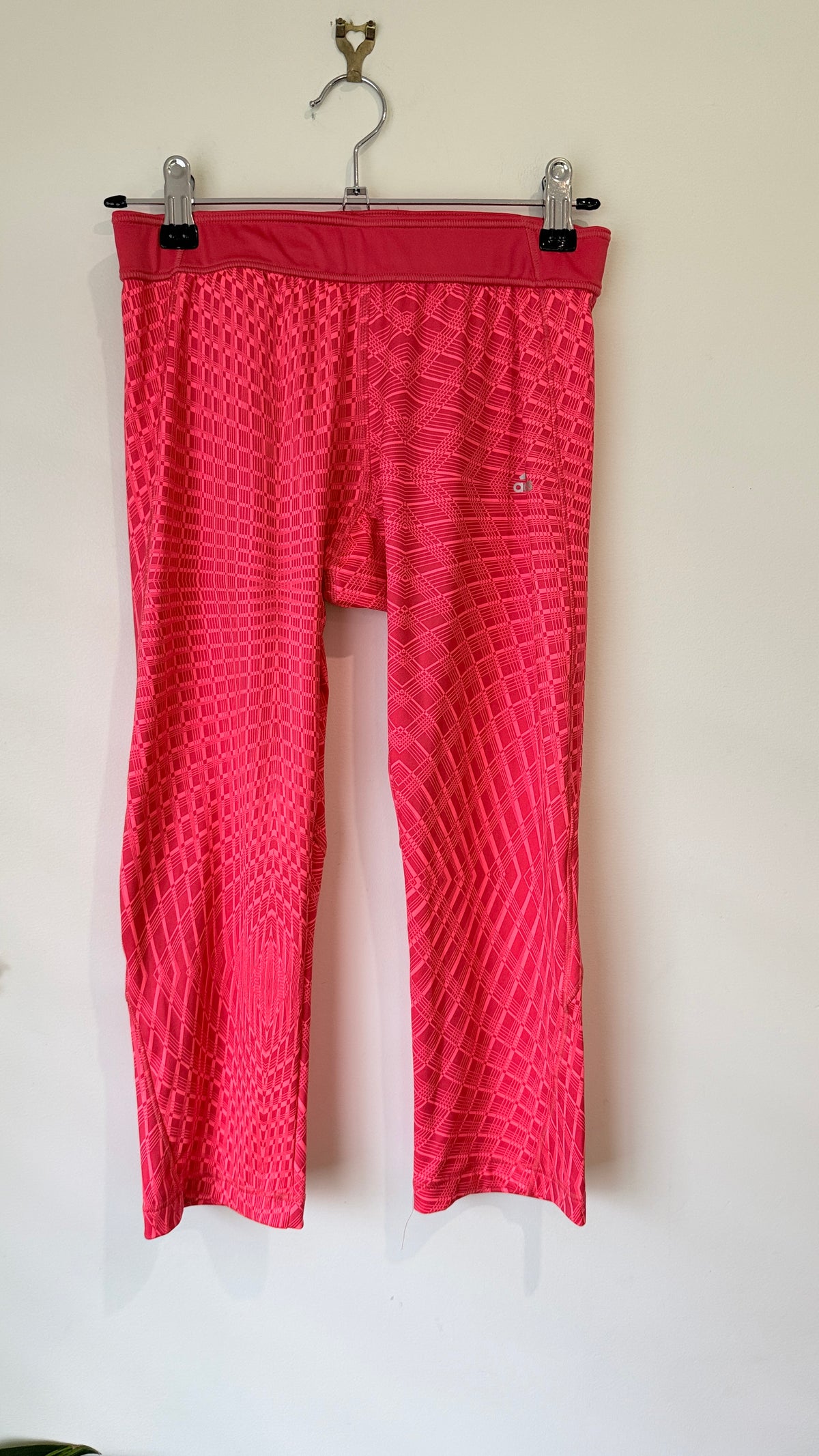 Adidas Patterned Cropped Leggings Size M