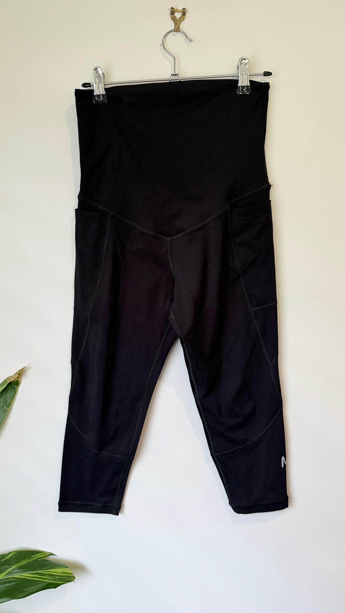 Mb Black Over Bump Maternity Leggings Size XS