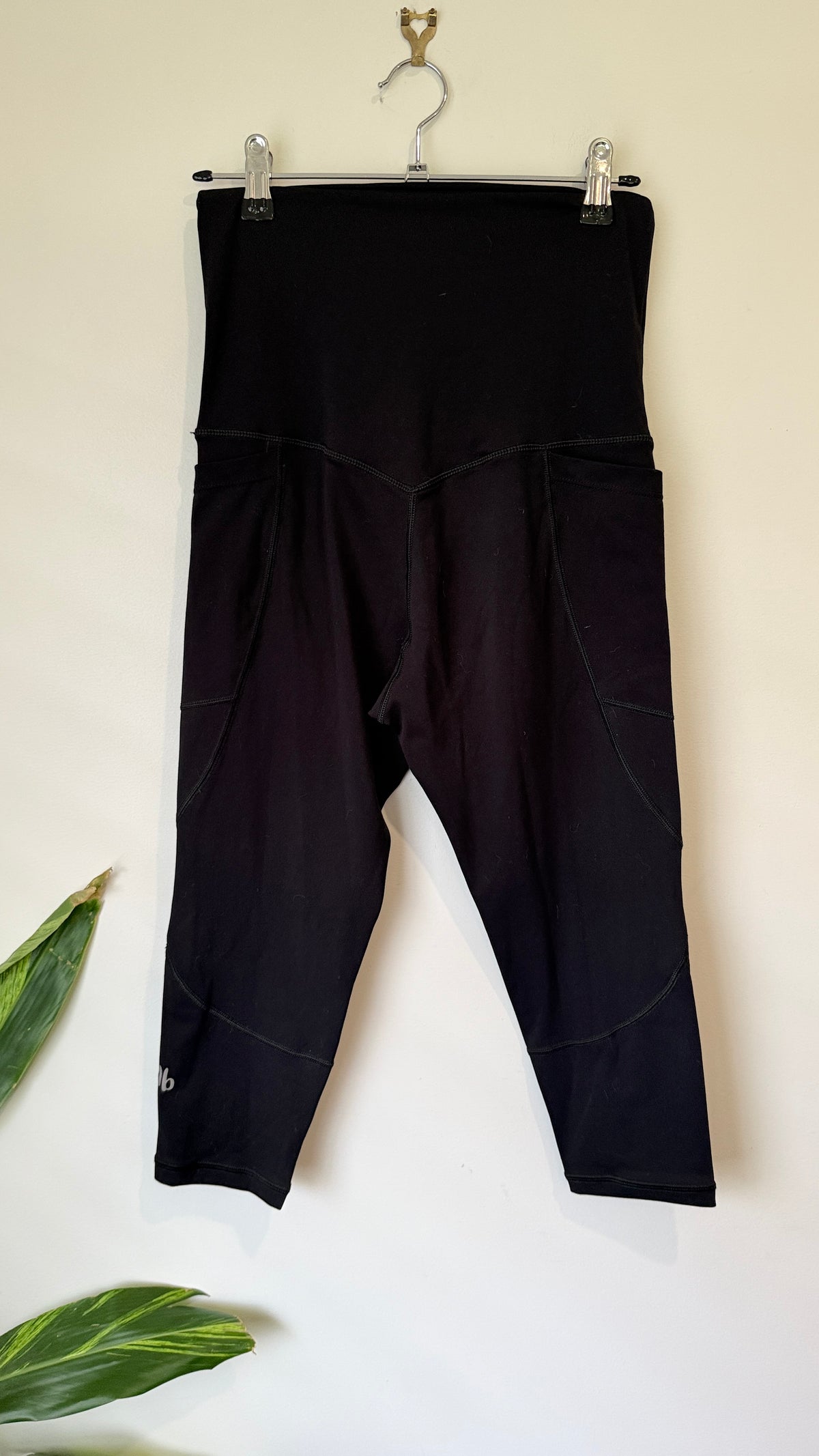 Mb Black Over Bump Maternity Leggings Size XS