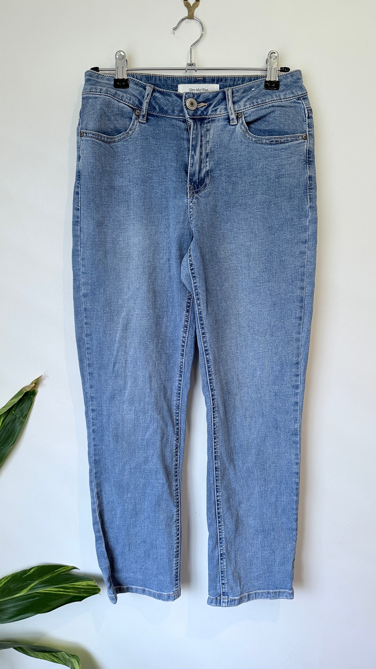Anko Slim Mid Rise Jeans Size 8