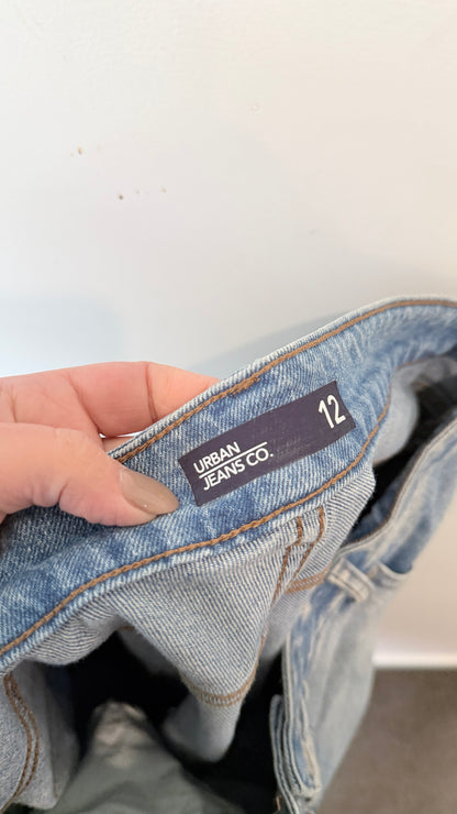 Urban Jeans Co Light Wash Wide Leg Jeans Size 12