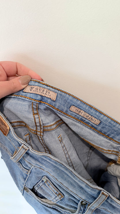 Guess Power Curvy Light Wash Skinny Jeans - 76cm waist
