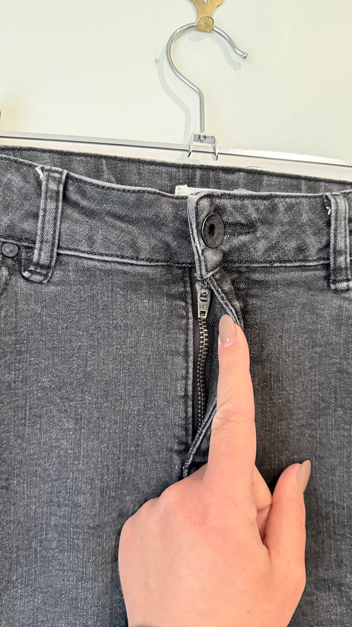 Denim Republic Washed Black Skinny Jeans Size 12
