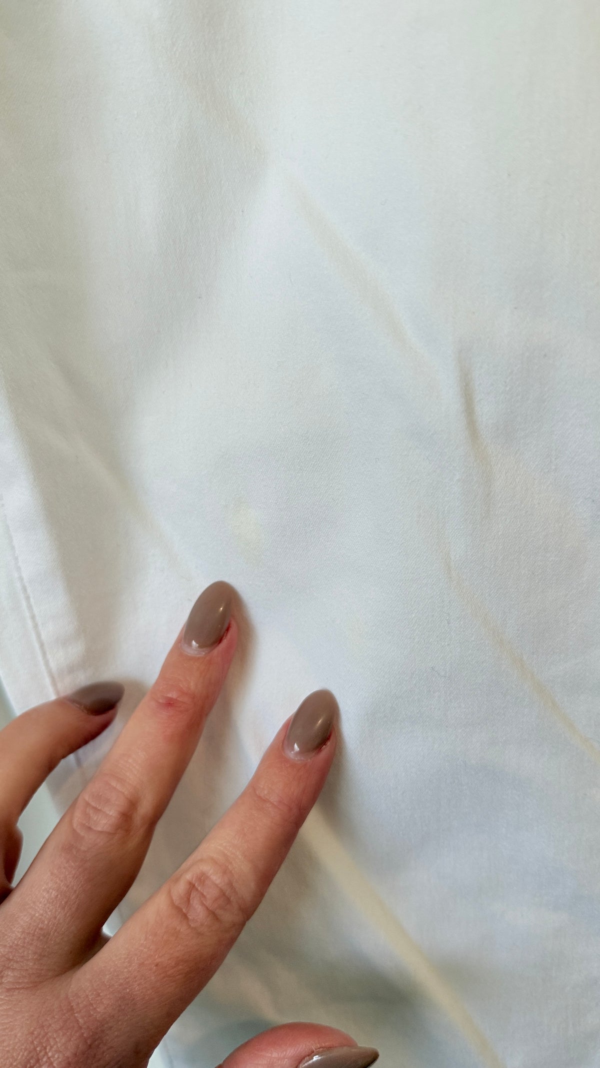 Vassalli White Cropped Pull on Pants Size 8