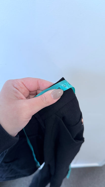 Kit & Ace Black Tapered Ankle Zip Pants Size 10