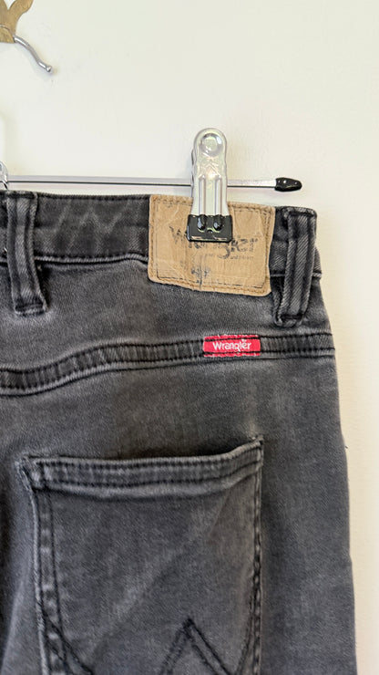 Wrangler Washed Black Distressed Skinny Jeans Size 9