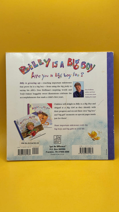 Billy Is a Big Boy: Are You a Big Boy Too? by Don Hoffman