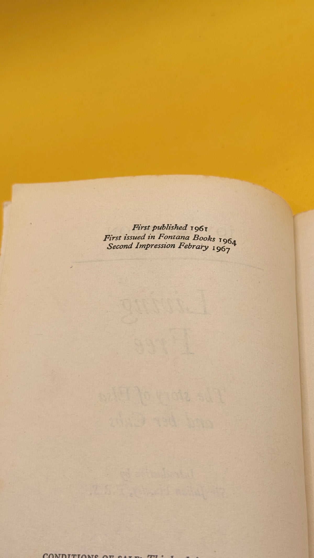 Living Free by Joy Adamson (1967)