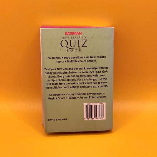 Bateman New Zealand Quiz Book by David Bateman
