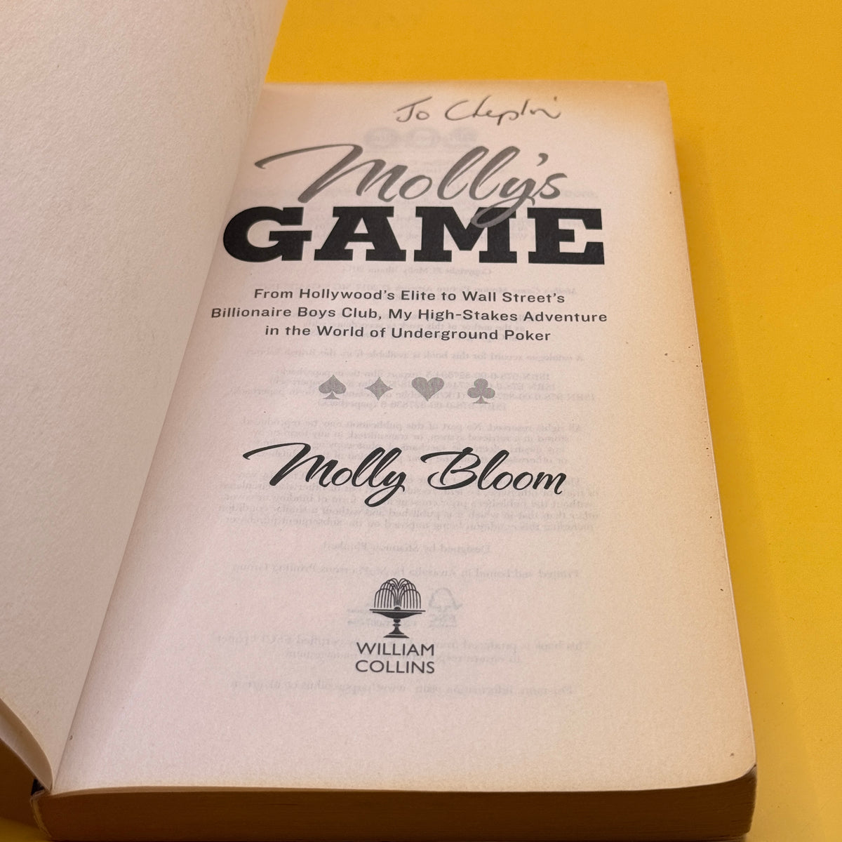 Molly’s Game by Molly Bloom