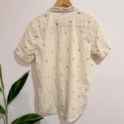 Quicksilver Button-down Shirt Size L|G|G