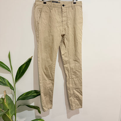 Topman Slim-fit Tan Pants Size UK W32 | L32