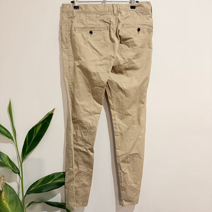 Topman Slim-fit Tan Pants Size UK W32 | L32