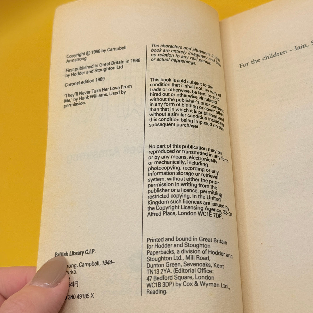Mazurka by Campbell Armstrong (Coronet, 1989)