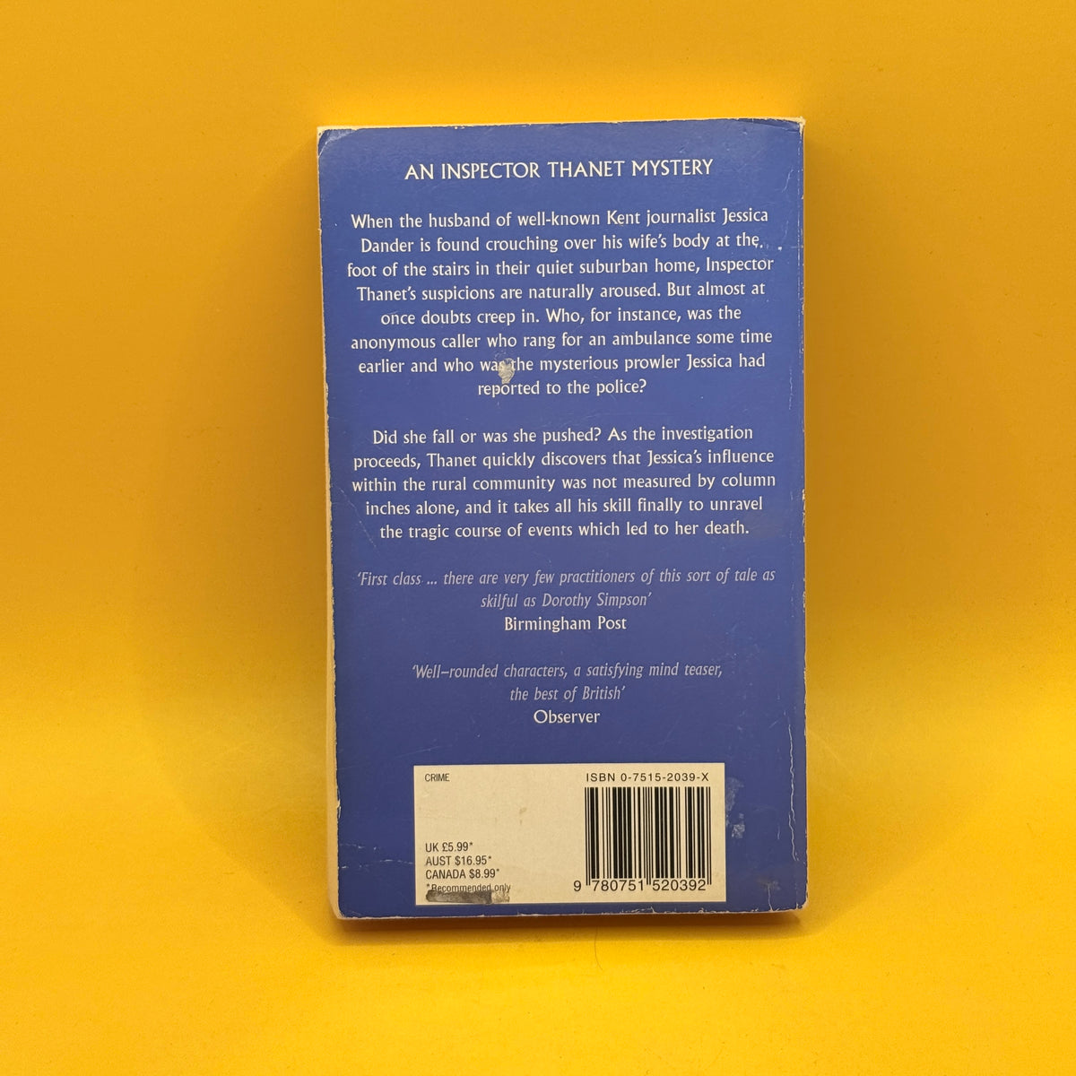 Once Too Often by Dorothy Simpson