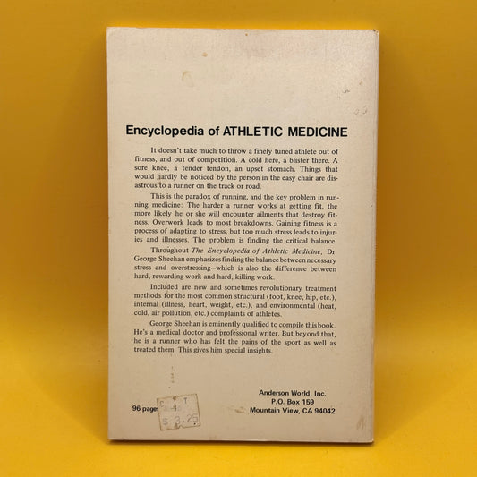The Encyclopedia of Athletic Medicine by Dr George Sheehan