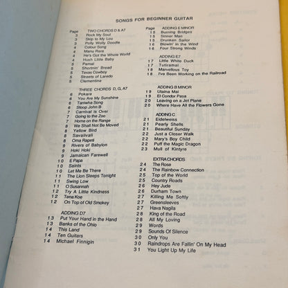 Songs for Beginner Guitar (NZ) by Various Contributors