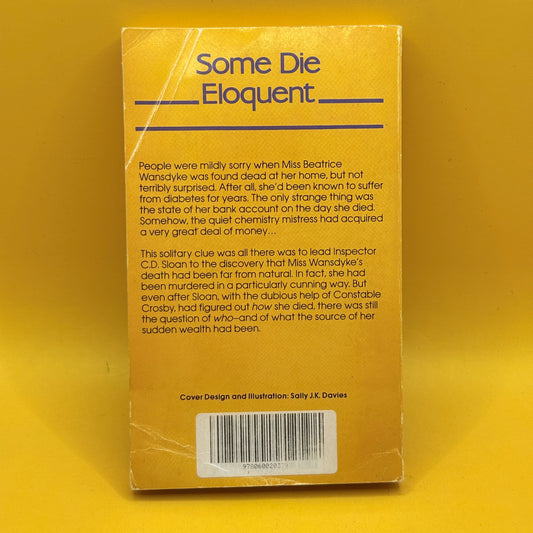 Some Die Eloquent by Catherine Aird (1979)