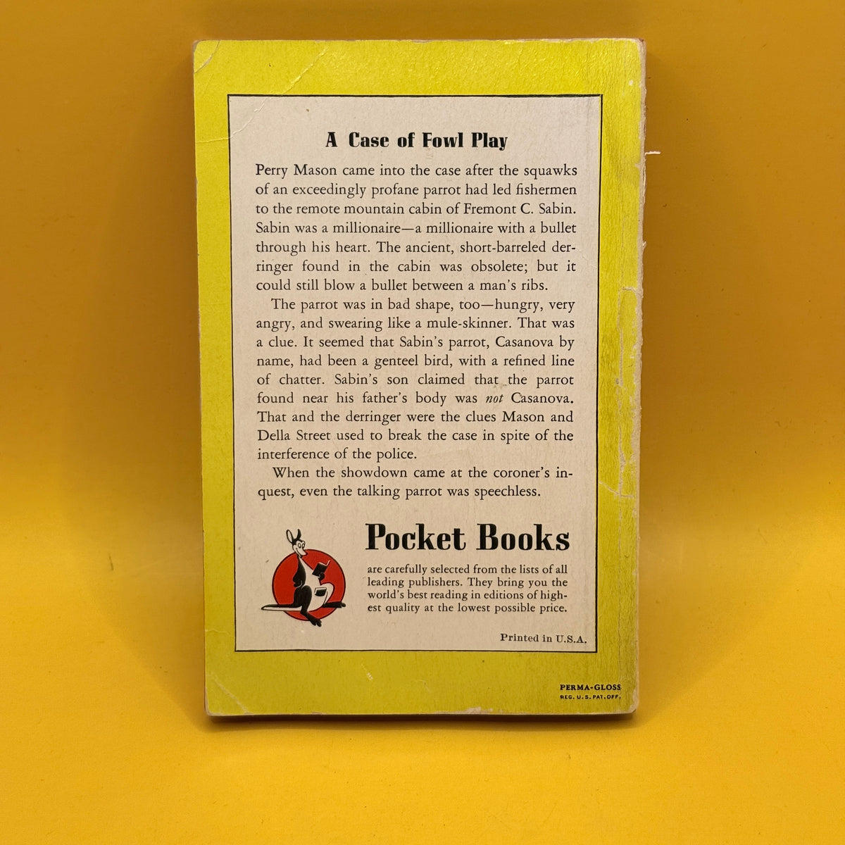 The Case of the Perjured Parrot by Erle Stanley Gardner (Pocket Book, 1969)