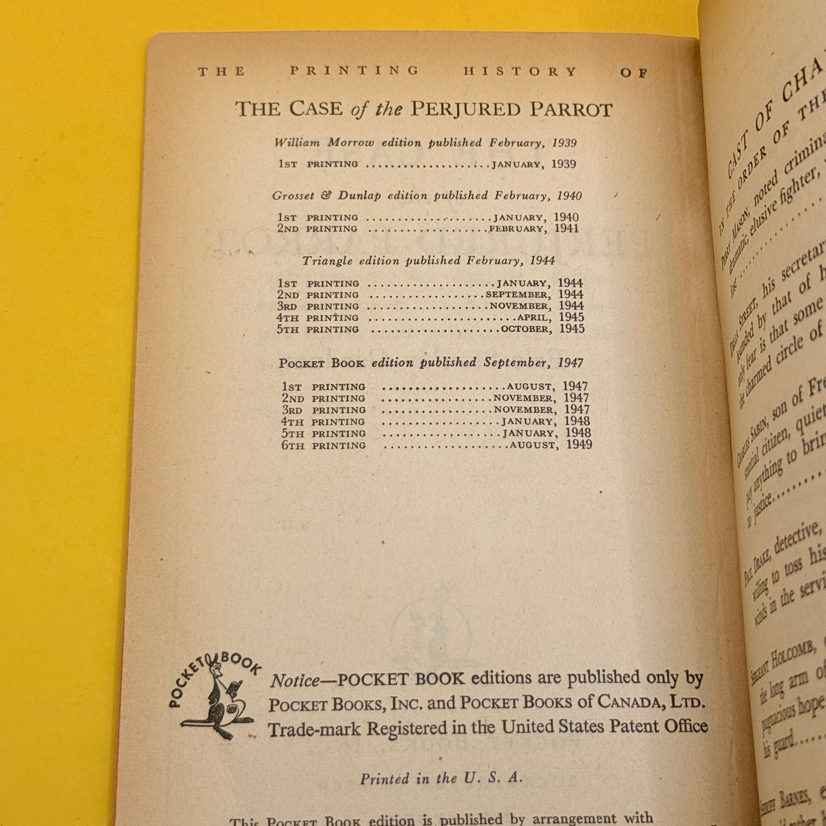 The Case of the Perjured Parrot by Erle Stanley Gardner (Pocket Book, 1969)