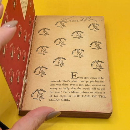 The Case of the Sulky Girl by Erle Stanley Gardner (Pocket Book, 1950)