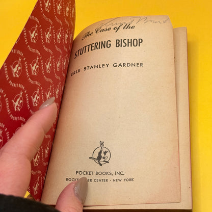 The Case of the Stuttering Bishop by Erle Stanley Gardner (Pocket Book 1948)