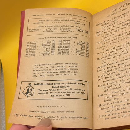 The Case of the Counterfeit Eye by Erle Stanley Gardner (Pocket Book, 1947)