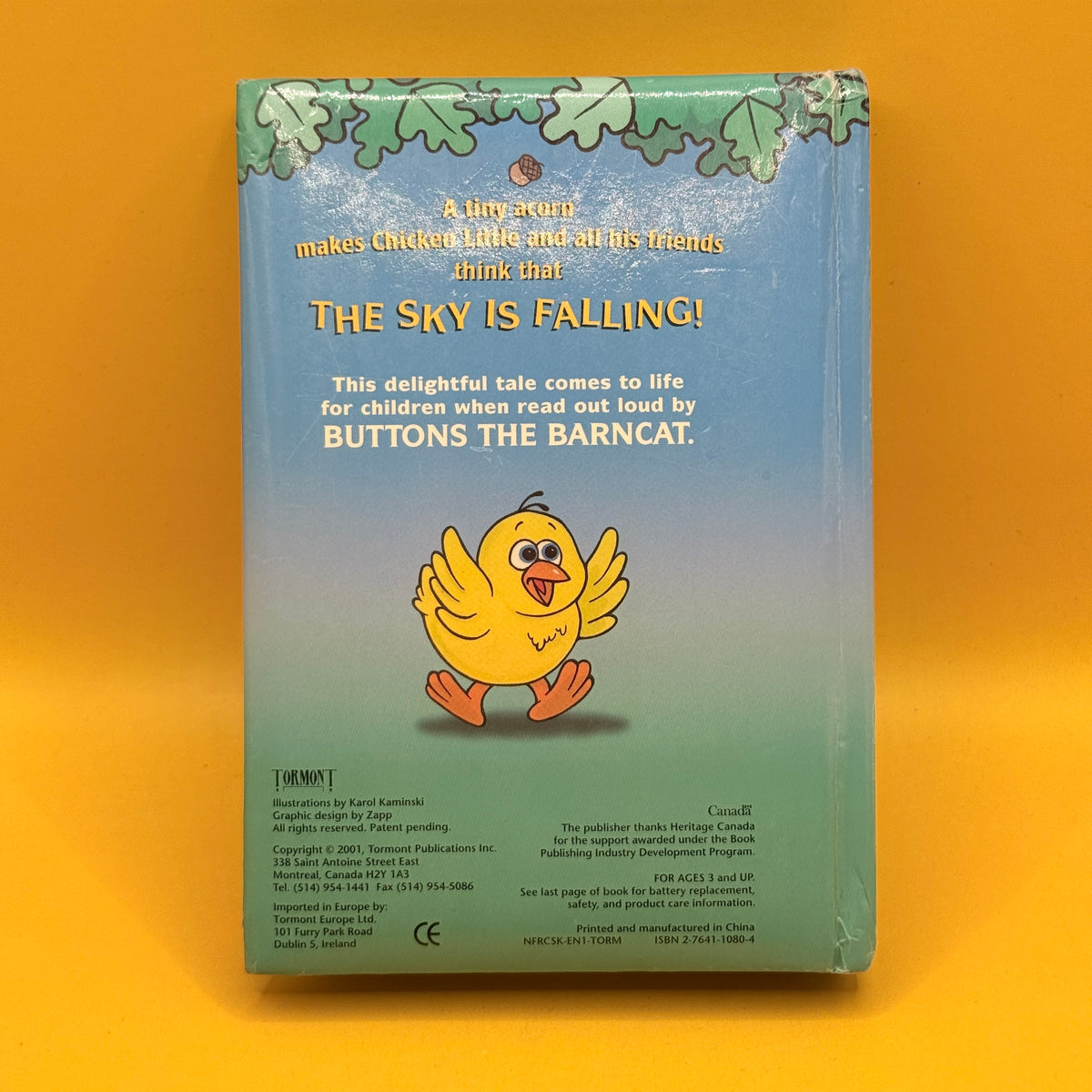 Buttons the Barn Cat Reads… The Story of Chicken Little