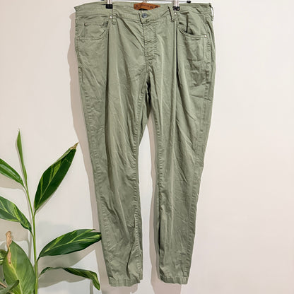 Creative 99 Sage Green Tapered Trousers Size 40