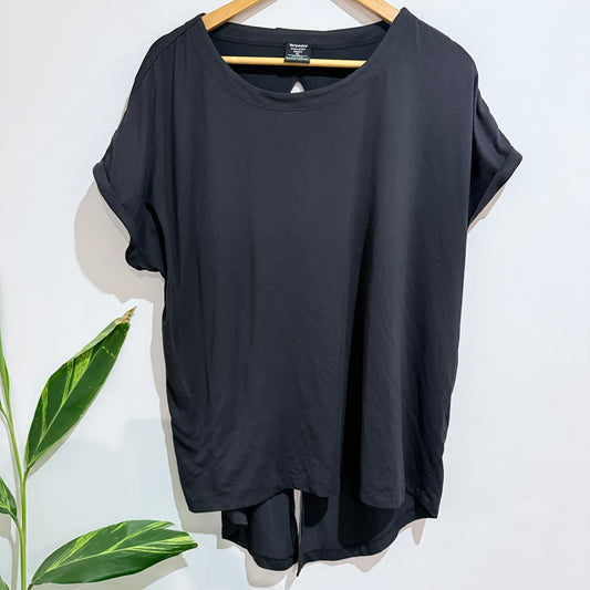 Torpedo7 Black Split Back Active Tee Size XL