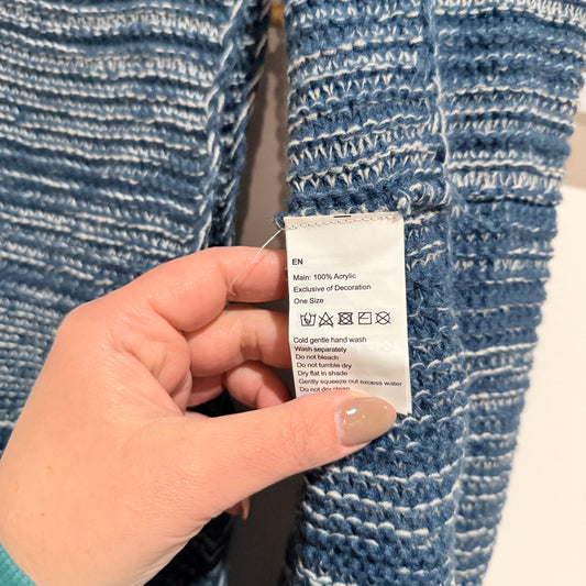 Kathmandu Blue Marl Knit Infinity Scarf