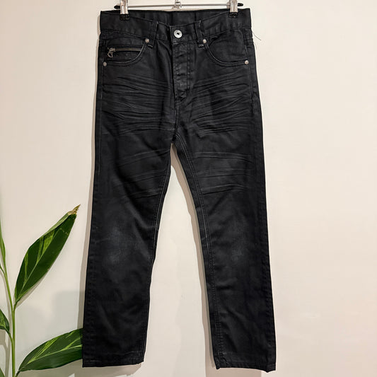 WZ Coated Black Slim Jeans Size 12