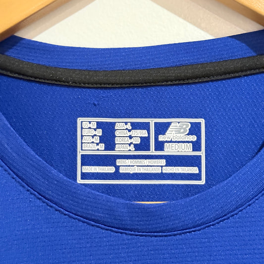 New Balance Blue Logo Running Tee Size M