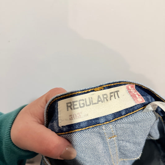Levi's 505 Cut Off Denim Shorts Size W38
