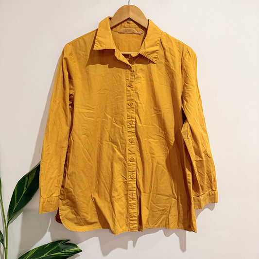 GEB Long-sleeve Button-up Shirt Size L | U/Arm to U/Arm 57cm