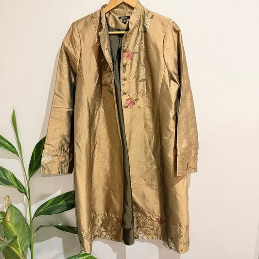 Edwin Remi (NZ Made) Silk Long Jacket Size 12