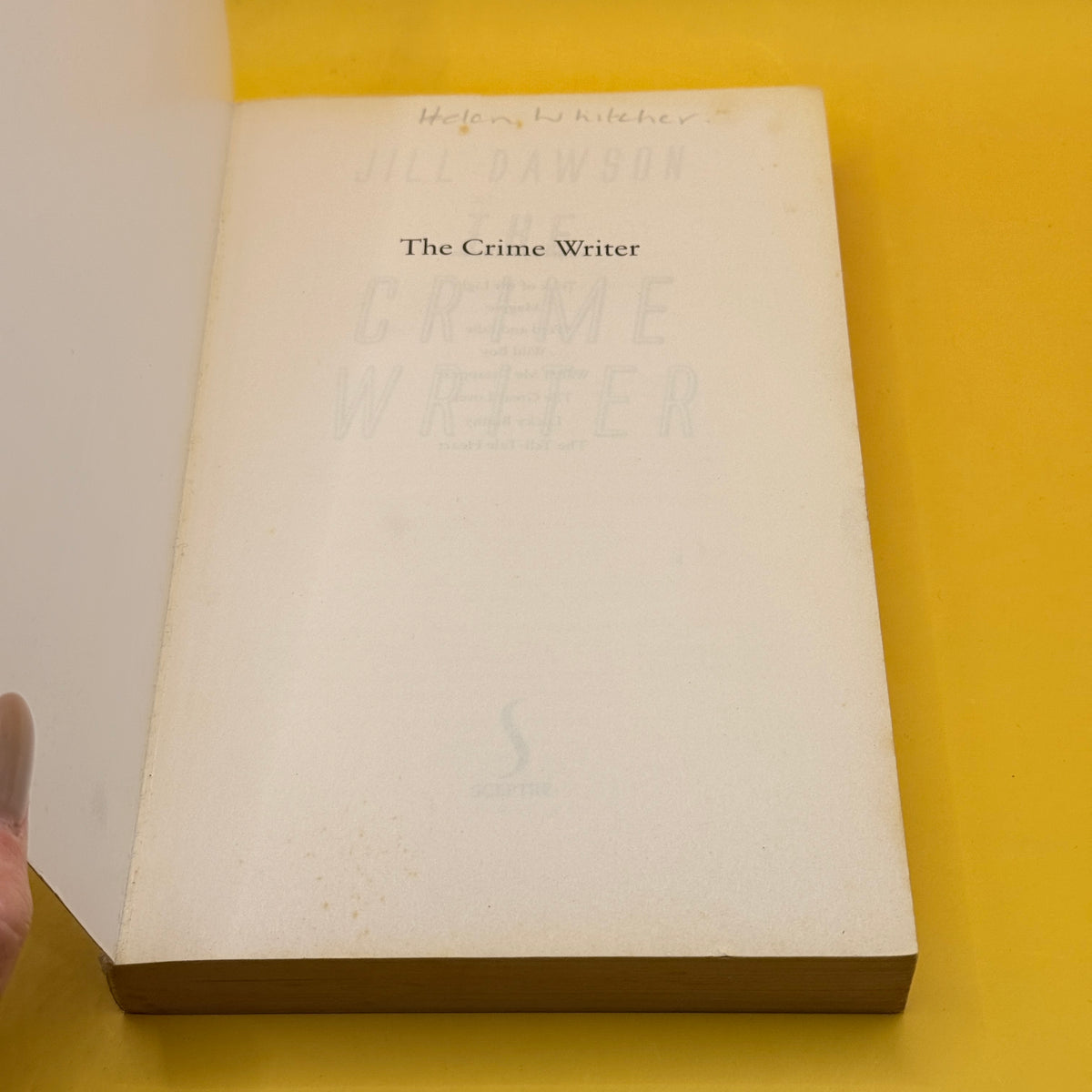 The Crime Writer by Jill Dawson