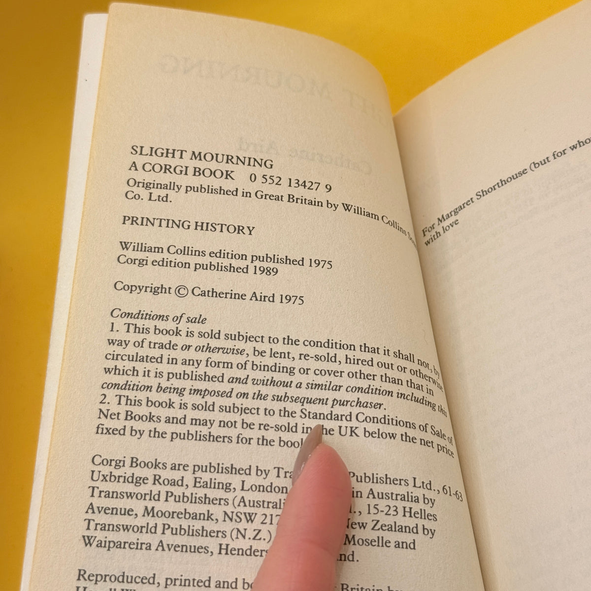 Slight Mourning by Catherine Aird (1989)
