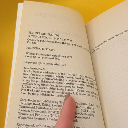 Slight Mourning by Catherine Aird (1989)