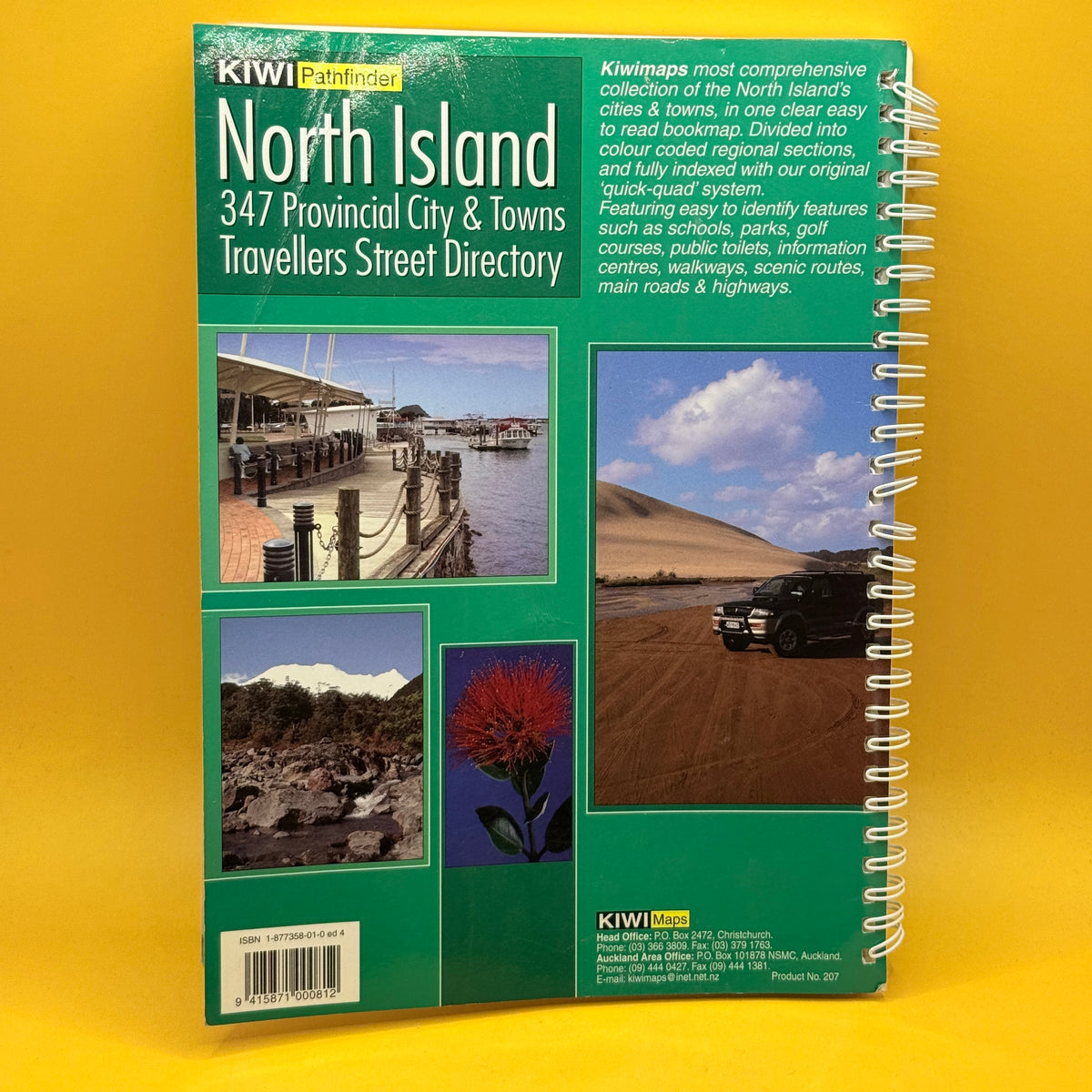 Kiwi Pathfinder North Island Travellers Street Directory by Kiwimaps