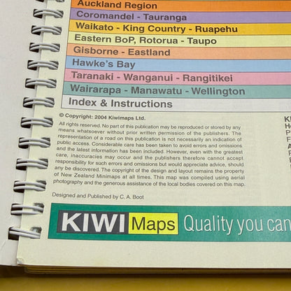Kiwi Pathfinder North Island Travellers Street Directory by Kiwimaps