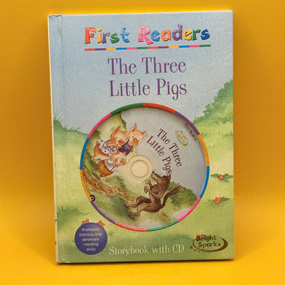 First Readers: The Three Little Pigs by Bright Sparks (with CD)