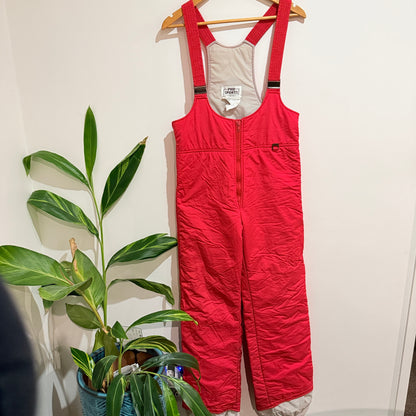 Pro Sports by Fera Red Insulated Ski Bib Pants Size 32