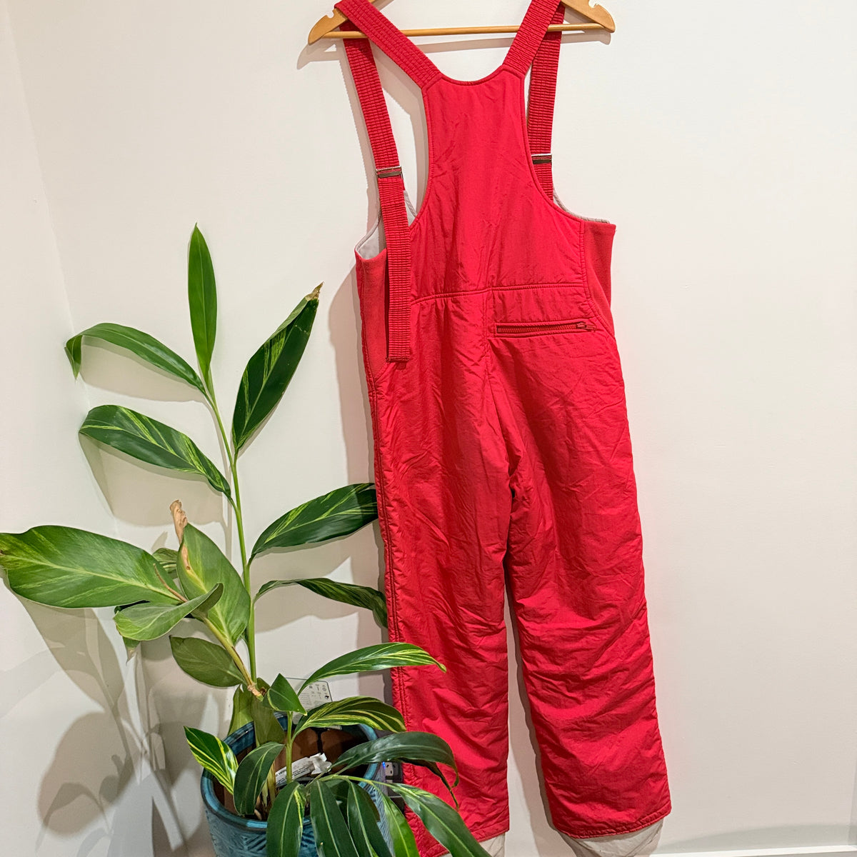 Pro Sports by Fera Red Insulated Ski Bib Pants Size 32