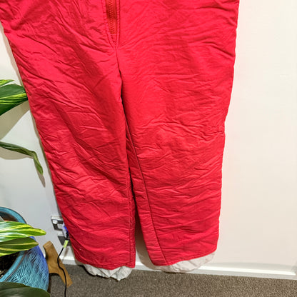Pro Sports by Fera Red Insulated Ski Bib Pants Size 32