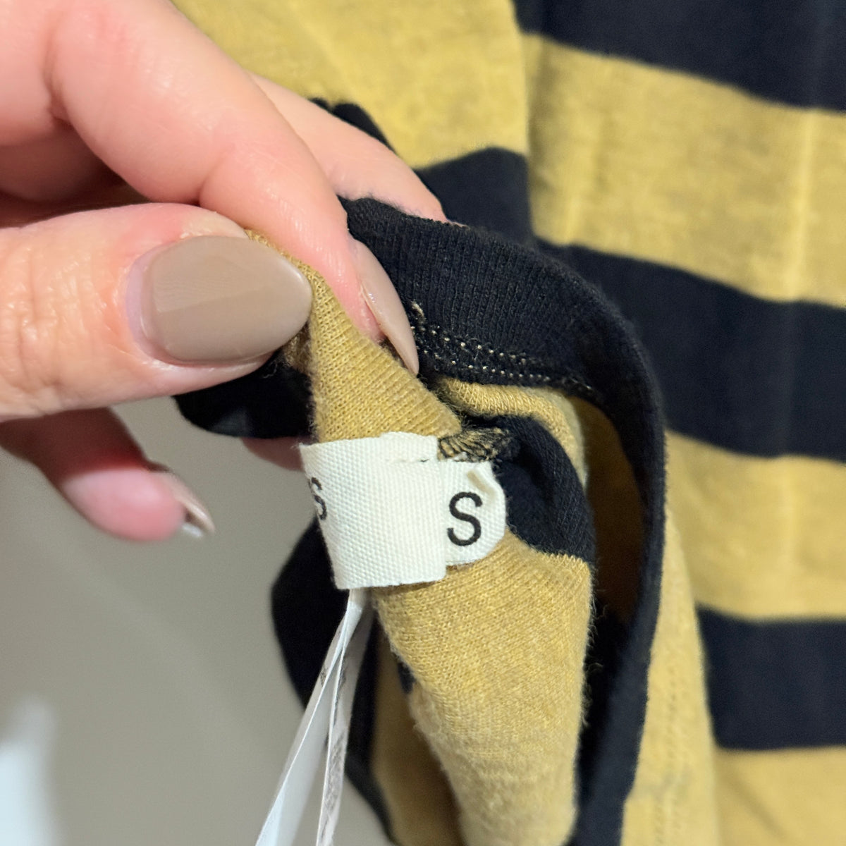 Nice Things Stripe Roll Neck Top Size S